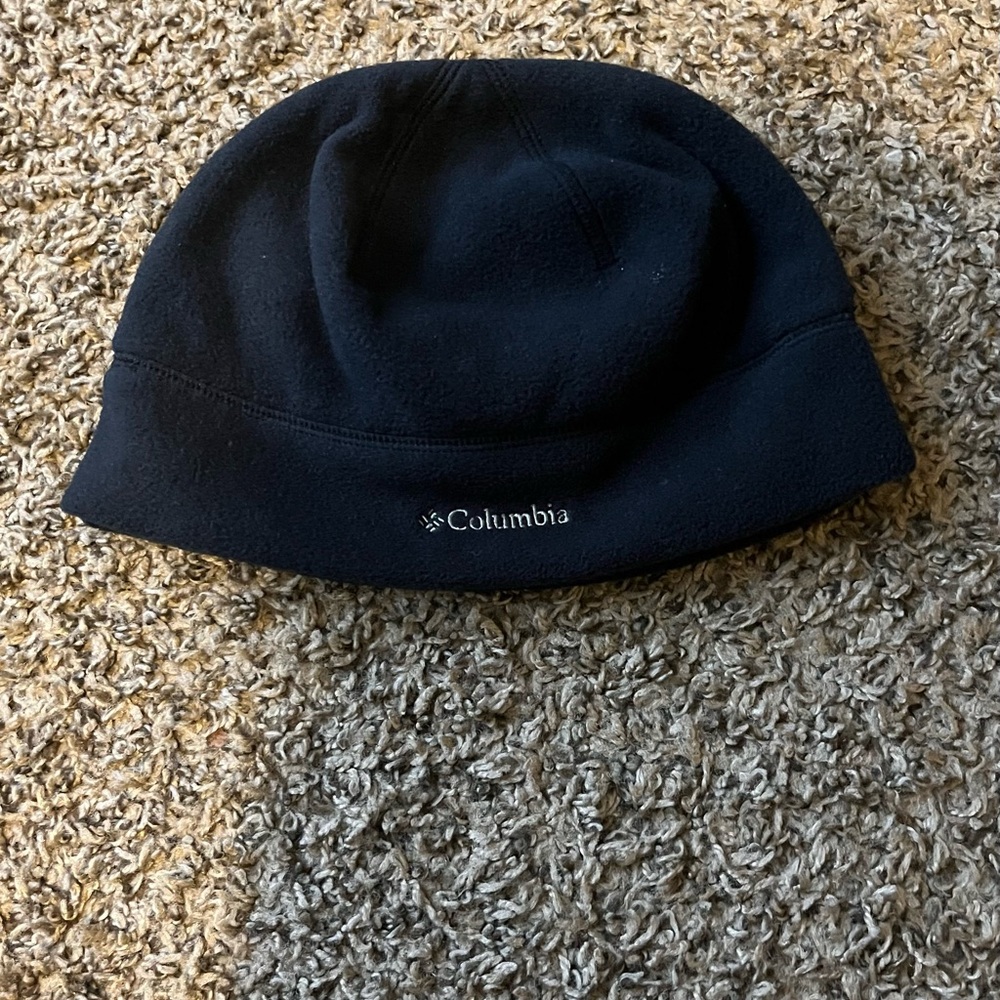 Columbia Midnight Black Fleece Hat